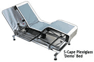 S-CAPE PLEXIGLASS demo adjustable bed
