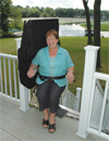 Outdoor Electra-Ride Elite Riverside Straight Rail Stairlift
