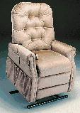 Traditional elegance - features button tufted styling for middle to larger sized adults. Full power lift/recline, side pocket and head rest/arm covers included. Available in Regular, Wide or Tall sizes. Heat-massage & Chaise pad options available.3 Way recline available on 2500. Okin Super Quiet motor available on 2500. Reading lamp available as add-on option.
