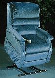 Contemporary favorite - features waterfall back cushions for middle to larger sized adults. Full power lift/recline, side pocket and head rest/arm covers included. 4500 2-Way Recline ,5000 Full 3-Way Recline. Heat-massage and Chaise pad option available.Low volt Okin motor available as option.Safety strip also available as option. Flexible reading lamp available as option.