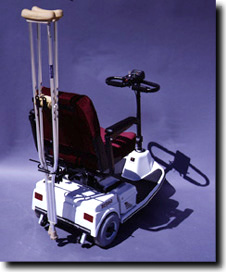 Electric Scooter Crutch Attachment
