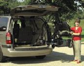 Curb-Sider van lift for scooters